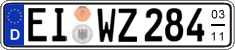 German license plate, Seasonal plates