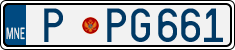 License plate of Montenegro, Police