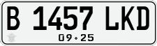 License plate of Indonesia, Regular plates