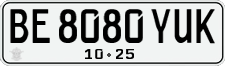 License plate of Indonesia, Regular plates