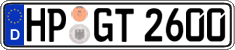 German license plate, Regular plates
