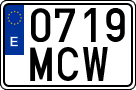 License plates of Spain, Ordinary (2000)