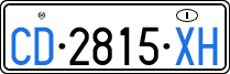 License plate of Italy, Diplomatic