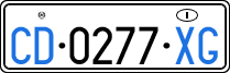 License plate of Italy, Diplomatic