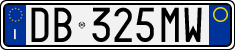License plate of Italy, Cars (1994 year series)