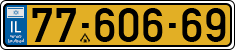 License plate of Israel, Regular plates