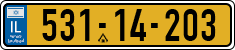 License plate of Israel, Regular plates