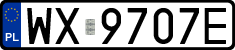 License plates of Poland, Regular car plates