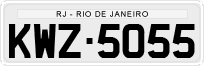 License plate of Brazil, Private owners (1990)