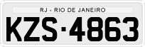 License plate of Brazil, Private owners (1990)