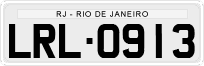 License plate of Brazil, Private owners (1990)