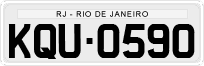 License plate of Brazil, Private owners (1990)