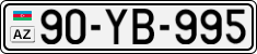 License plate of Azerbaijan, Cars