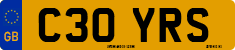 License plate of the United Kingdom, 1983 year system