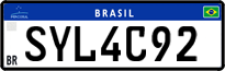 License plate of Brazil, Private owners (Mercosul)