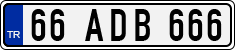 License plate of Turkey, Regular plates