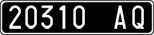 License plate of Italy, Cars (1927 year series)