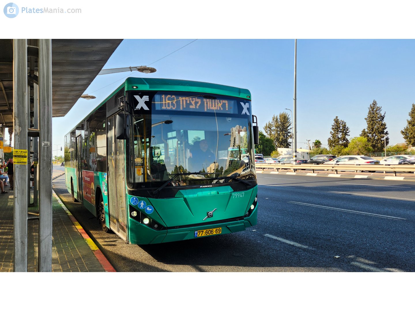 77-606-69, Merkavim Pioneer 3455 Pioneer (Volvo B8RLE 4x2)