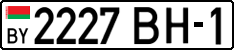 License plate Belarus, Cars (2004)