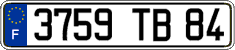 French license plate, FNI