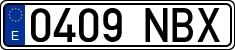 License plates of Spain, Ordinary (2000)