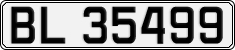 License plate of Norway, Cars
