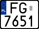 License plates of Poland, Special vehicles and motorcycles