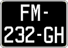 French license plate, SIV (oldtimers)