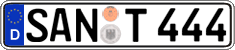 German license plate, Regular plates