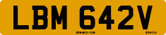 License plate of the United Kingdom, 1963 year system
