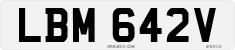License plate of the United Kingdom, 1963 year system