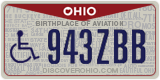 Ohio, Vehicles for disabled persons (123ABC)