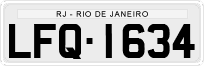 License plate of Brazil, Private owners (1990)