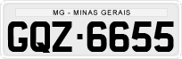 License plate of Brazil, Private owners (1990)