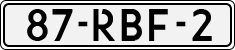 License plate of the Netherlands, Cars