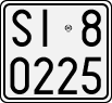 License plate of Italy, Motorcycles (1927 year series)