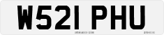 License plate of the United Kingdom, 1983 year system