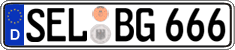 German license plate, Regular plates