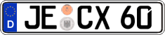 German license plate, Regular plates