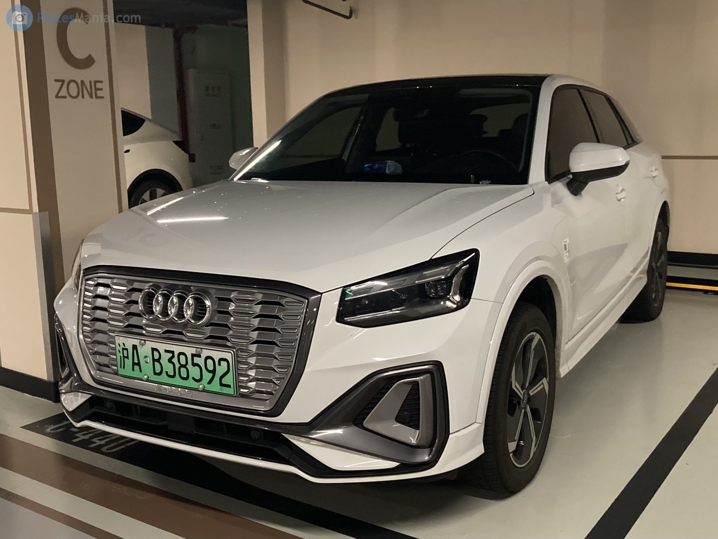 沪A·B38592, Audi Q2 1st gen L e-tron (GAB; CN-market), facelift, 2021–
