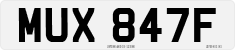 License plate of the United Kingdom, 1963 year system
