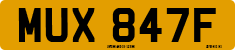 License plate of the United Kingdom, 1963 year system