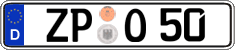 German license plate, Regular plates