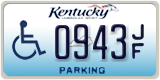 Kentucky, Vehicles for disabled persons (1234 A/B)