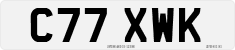 License plate of the United Kingdom, 1983 year system