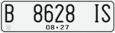License plate of Indonesia, Regular plates