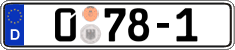 German license plate, Diplomatic