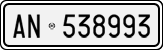 License plate of Italy, Cars (1927 year series)
