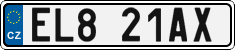 License plate of the Czech Republic, Electric vehicles