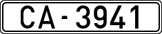 License plates of Spain, 1900 year series
